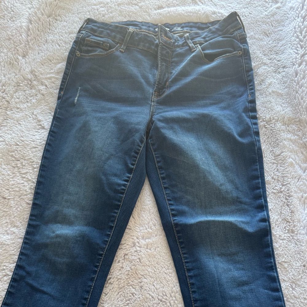 Old Navy Dark Blue Straight Leg Women's Jeans